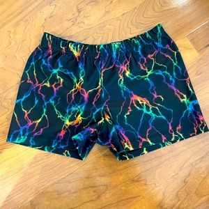 Tie dye spandex shorts